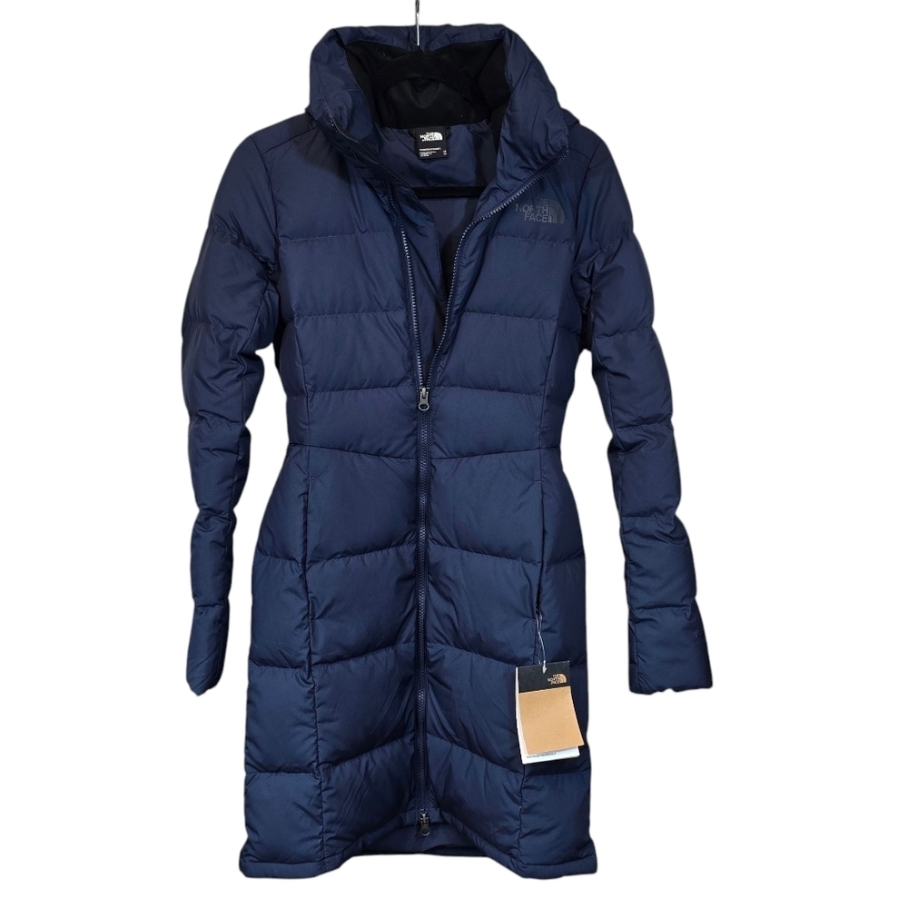 The North Face Women's Navy Long Puffer Ski Jacket